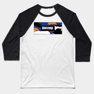 bleed orange army pattern Baseball T-Shirt